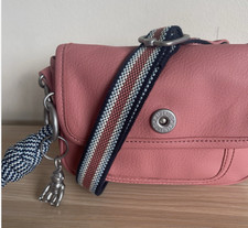 Kipling Inaki Pink Live Life Small Cross Body Shoulder Bag Metal Monkey Charm