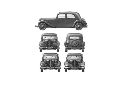 Photo blueprint citroen - a4,