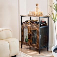 Rustic Brown Standing Wine Bar