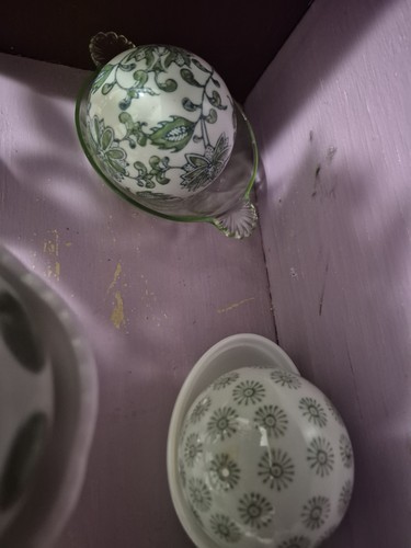 Vintage porcelain carpet balls - vintage,