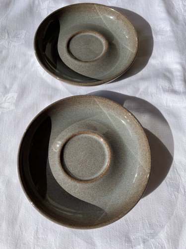 Denby greystone saucers first - saucers,