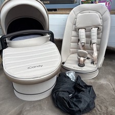 Icandy Peach 7 biscotti Sear frame, Fabrics, Hood & Bar,cot. (Not whole pram) …
