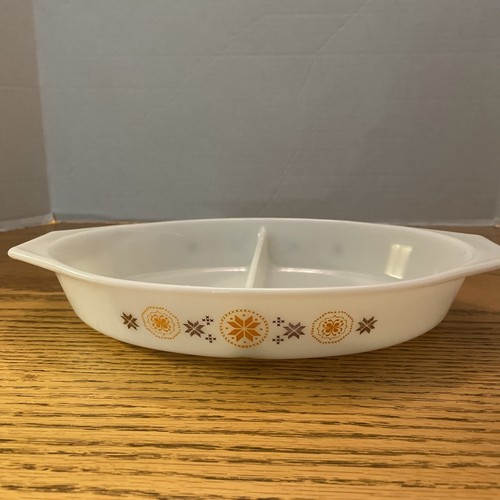 Vintage pyrex divided - vintage, serving
