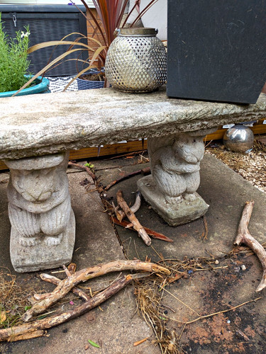 Grey stone outdoor garden - grey,