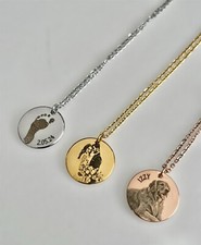 Actual Photo Engraved Necklace