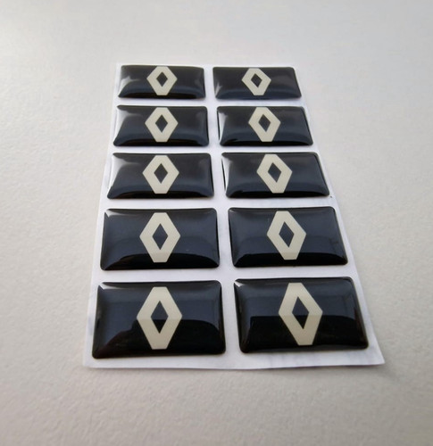 10x renault domed badge - renault,
