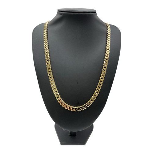 9ct yellow gold curb - 9ct, cuban