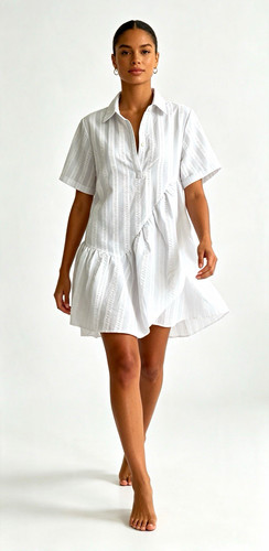 Shirt dress collared button - shirt,