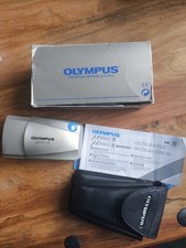 Olympus MJU-II Compact Film Camera boxed Working 35mm F/2.8 Lens & Case + manual