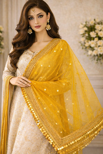 Net dupatta with - dupatta,