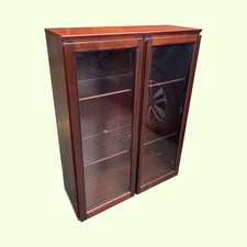Mid Century Danish Rosewood “Floating” Display Cabinet Backlit Uldum Mobelfabrik
