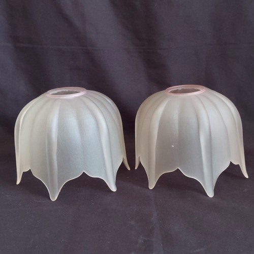 Vintage fosted glass lamp - vintage,