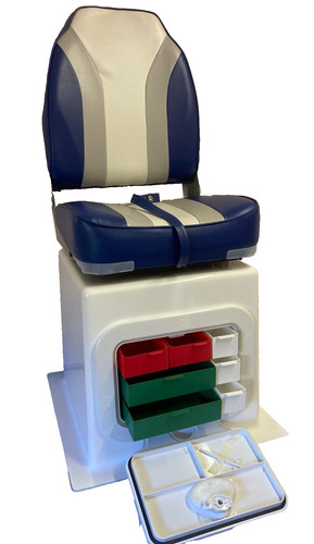 High back folding boat - high,