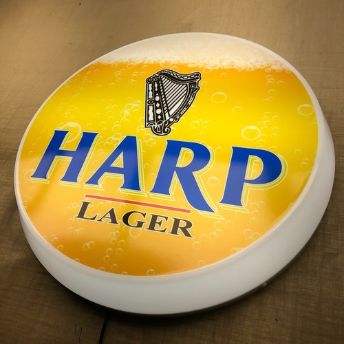 Harp illuminated wall sign - illuminated,