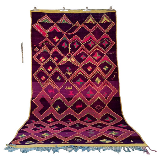 Vintage moroccan rug handmade - moroccan,