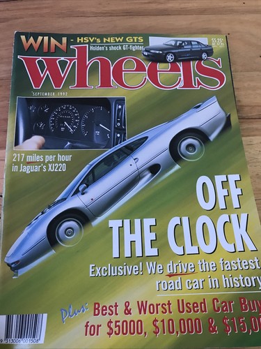Wheels car magazine - sept, 1992