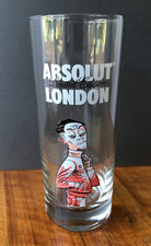 Absolut London limited edition Jamie Hewlett Gorillaz 80s-casual lad glass