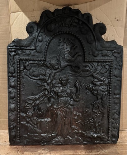 Antique cast iron - fire, back