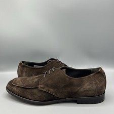 Paul Smith Made In Italy Brown Suede Carlo Lace Up Derby Shoes UK 8 EU 42 US 9