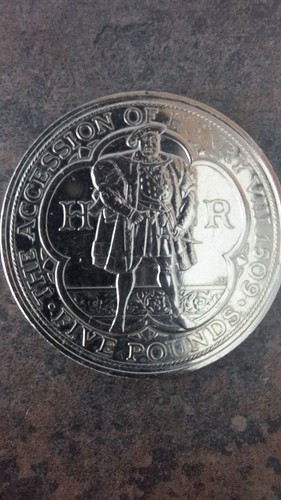 2009 five pound coin - five,