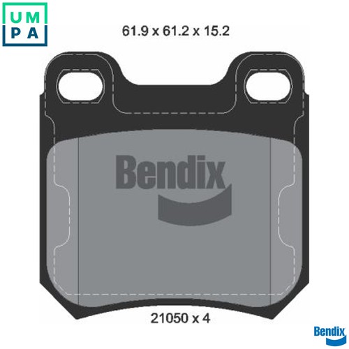 Brake pad set disc - brake,