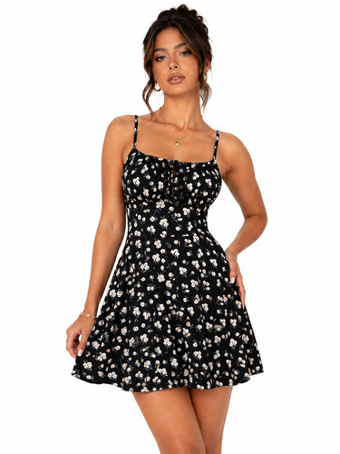 Womens floral mini dress - floral,