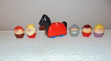 Vintage Little Tikes Castle Figures, Horse Toddle Tots Knight & Other Figures