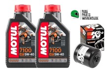 Oil & Filter Kit K&N For Piaggio XEVO 125 SPORT 2013-2016 Motul 7100 5W40
