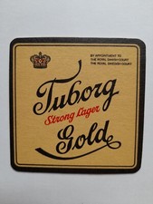 Tuborg Gold World Famous Pilsener Lager Beer Mat Vintage - Item 2