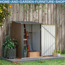 3.3ft x 3.4ft Outdoor Metal Storage Shed Steel Garden Shed Lockable Door Tools