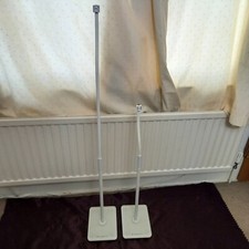 white 71cm-113cm HIGH adjustment CAMBRIDGE audio MINX STANDS for MIN 11 21 12 22