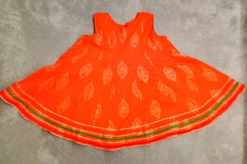 Girls orange choli lehenga - choli,