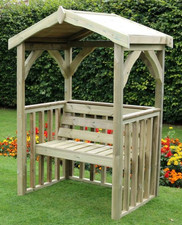 Wooden Garden Arbour Seat Bench SITS 2 Pressure Treated ANASTASIA Churnet Valley