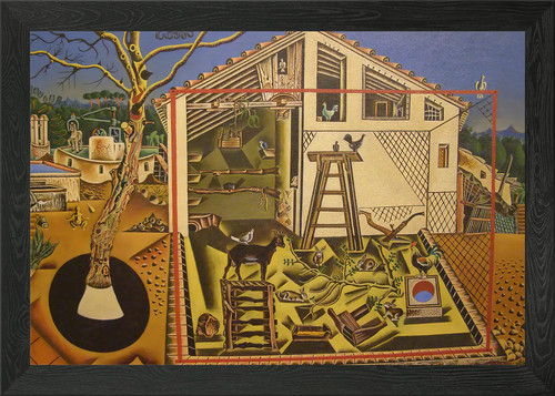 Surrealist farm scene joan - surrealist,