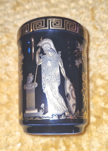 Vintage greek cup vase - greek, cup/vase