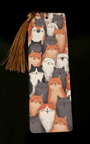 Cat wooden bookmark - cat, /