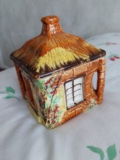 Vintage 1960s "Ye Olde Cottage " Lidded Sugar Bowl By Price Kensington. VGC.