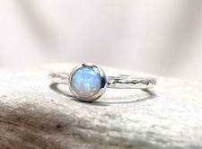Sterling Silver Opal Stacking