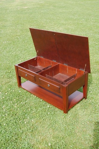 Occasional table lift up lid - table,
