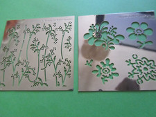 2 X BRASS STENCILS V & A