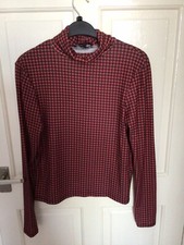 Primark Red/Black Polo Neck