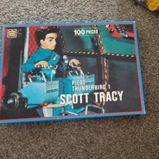 Vintage King Pilot Thunderbird 1 Scott Tracy 100 Piece Jigsaw Puzzle 1992