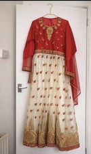 3-Piece Red & Cream