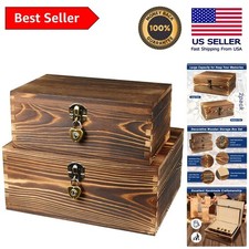 Elegant Smoky Pine Wood Hinged