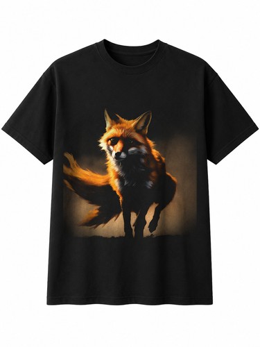 Fox torn wildlife mens shirt - wildlife,