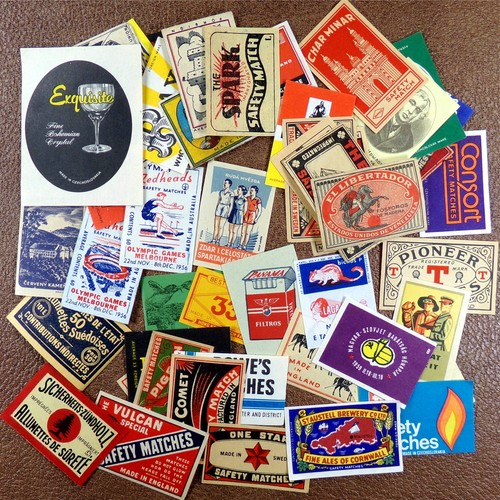 Matchbox labels vintage - 50, labels: