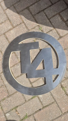 Black plywood sign - black, t4