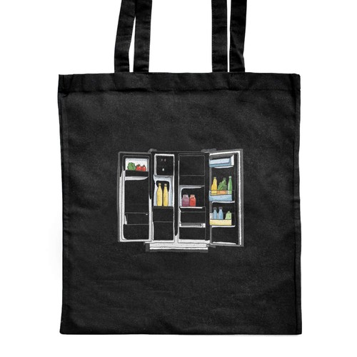 Open fridge shopping tote - 'open,