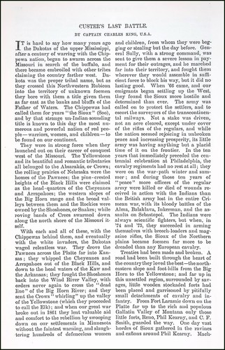 Custer last battle - battle, :