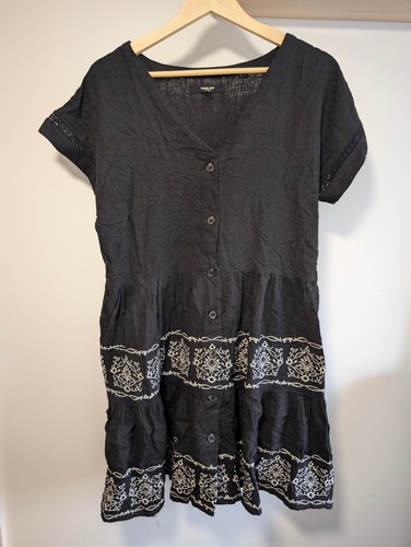 Next black linen blend - black,